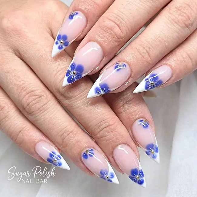 Glossy Nude Floral